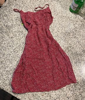 Brandy melville red floral dress!
