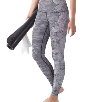 Lululemon Wunder Under Pant (Hi-Rise) - Dottie Tribe White Black