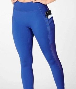 Fabletics Trinity Mid-Rise Pocket 7/8 Leggings Blue Size Medium - $18 -  From J