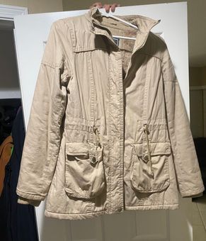Ymi Tan Warm Furry Utility Jacket Size 