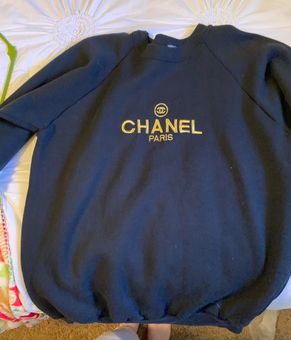 Chanel vintage sweatshirt Black Size XL 