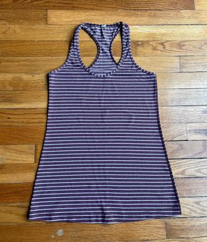 Lululemon Cool Racerback Striped Tank Top