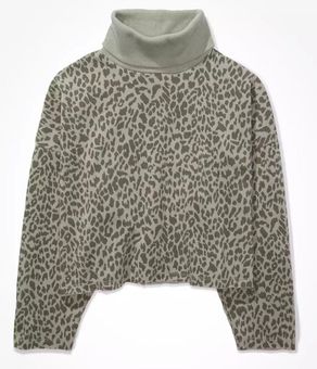 american eagle leopard sweatshirt