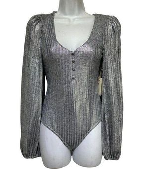 Summer Bodysuit in Silver – TULAROSA