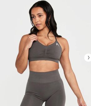 Gymshark Adapt Fleck Seamless Sports Bra - Mineral, Black