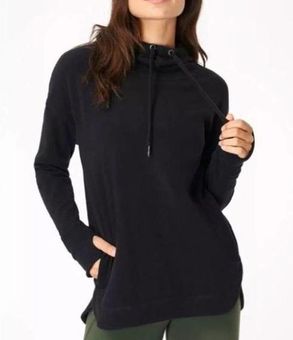 Sweaty Betty Escape Luxe Fleece Hoodie in Black Size Medium 46