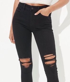 Buy American Eagle Women Black Dream High-Waisted Jegging at