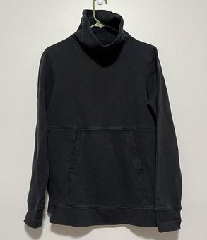 Lululemon Press Pause Pullover High Neck Sweatshirt in Black Size