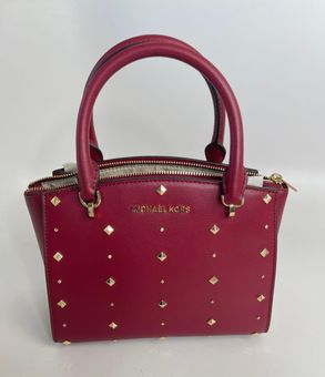 Michael Kors NWT Ellis Small Convertible Satchel Crossbody Stud Cherry Red  MK - $125 (57% Off Retail) New With Tags - From ellabella