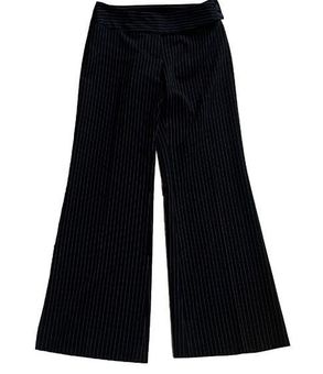 PINSTRIPE PANTS - Black