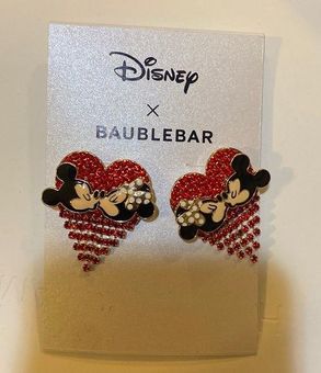 BaubleBar Disney x Valentine's Mickey & Minnie Kissing With Red