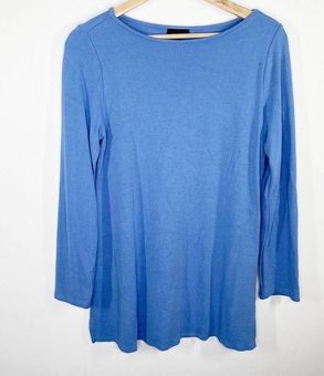 J.Jill Wearever Collection Blue Long Sleeve Side Slit Top Women's Size  Small S - $28 - From Taylor