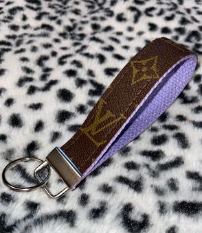 Repurposed Upcycled Keychain Wristlet Keyring Key Fob Gray - $25 - From  Aspen