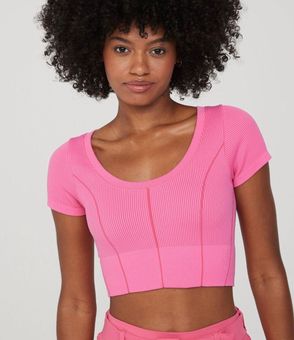 Anthropologie Seamless Corset Bra In Pink