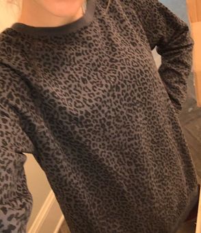 old navy leopard sweatshirt
