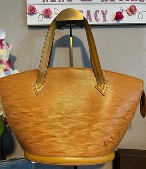 Vintage Louis Vuitton brown epi shoulder tote bag. Perfect vintage