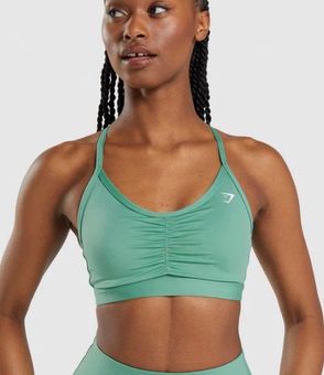 Gymshark ruched sports bra Blue - $19 (44% Off Retail) - From Kimberly