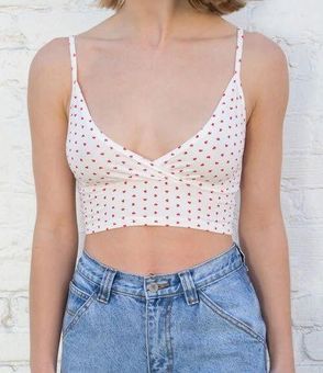 Brandy Melville heart amara tank White - $24 - From Oralia