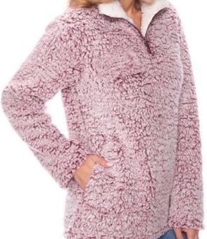 love tree sherpa pullover