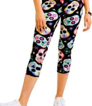 No Boundaries No Boundries Halloween Skull Leggings 7 juniors/small ladies  Multiple Size S petite - $20 - From Nursejudy