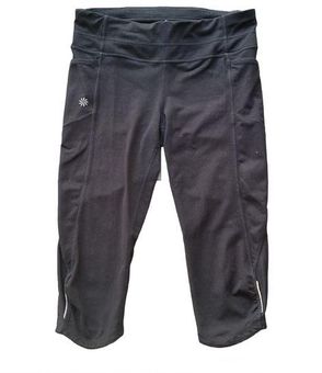 Athleta Chaturanga Leggings size Small Capri Side Pockets Black Reflective  Gym - $17 - From Laurel