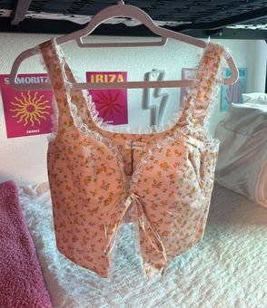 brandy melville floral underwear set free shipping - Depop