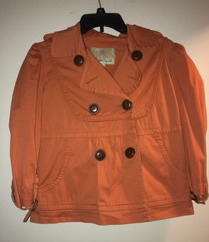 burnt orange jean jacket