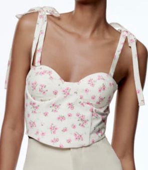 Zara - Floral Corset Top