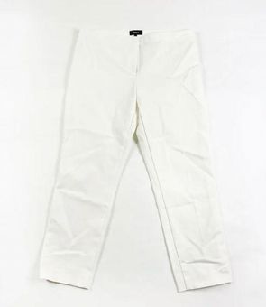 Linen Slim Ankle Pants - Solid