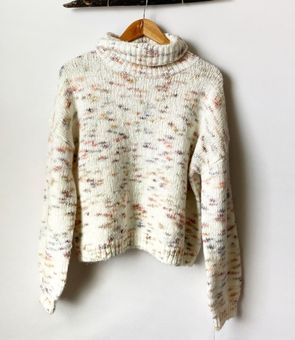 Jessica Simpson White Confetti Sweater 
