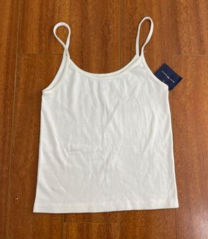 Brandy Melville White Tank with Red Trim