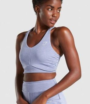 Gymshark NWT Ruched Sports Bra Intense Steel Blue Size M - $38 New