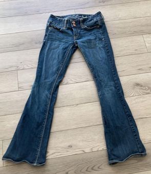 American Eagle Vintage Y2K low rise dark wash boot cut Jeans Blue