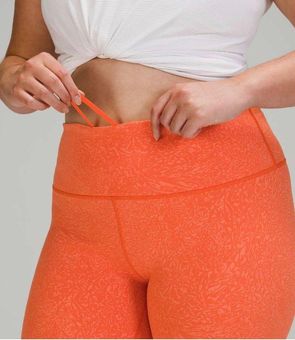 Lululemon Wunder Train High Rise Short 8 Orange Size 4 - $60 - From Shop