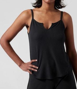 Athleta NWT Black waffle Wind Down Cami and Sleep Shorts Set Size