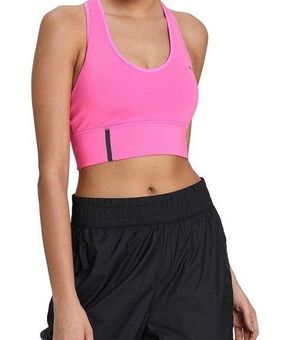 Puma NWT Long-Line Mid Impact Racerback Pink Sports Bra