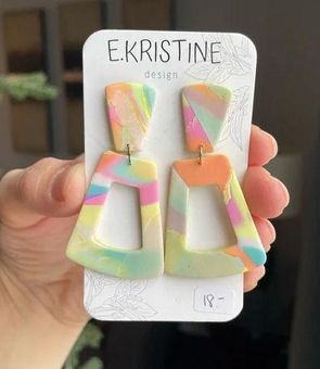 NWT Handmade Clay Earrings Multiple / no dominant color Size One
