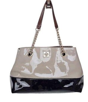 Kate Spade New York Leather Chain-Link Tote Bag - Black Totes