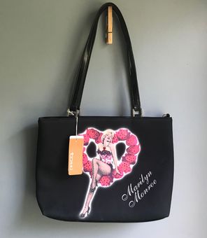 Marilyn Monroe Black Crossbody Bag