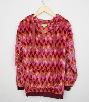 Vera Bradley Women's Colorful Geometric plush Fleece Pullover