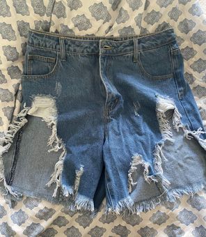 SheIn Jean Shorts Boyfriend Style Blue 