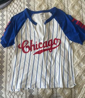 Women's PINK Victoria Secret extra small Chicago Cubs baseball t shirt