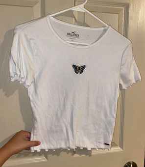 hollister butterfly shirt