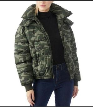 Lucky Brand Brand New Camo Hooded Puffer Coat - Sz L Green Size L - $43 New  With Tags - From Nikki