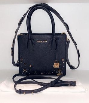 Michael Kors Floral Embellished Leather Shoulder Strap