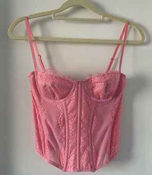Out From Under Modern Love Corset In Middleton Pink