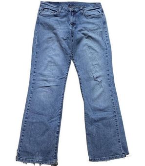 Lucky Brand Dungarees Distressed Light Blue Denim Jeans