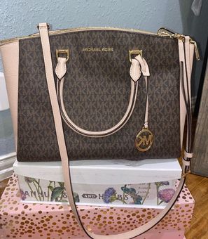 Michael Kors Pink And Brown Purse - $100 (71% Off Retail) - From Gabby
