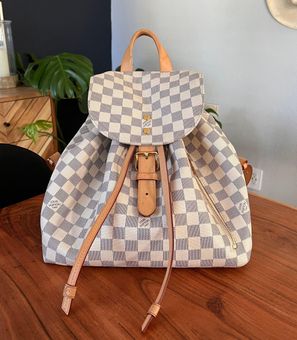 Louis Vuitton Sperone Damier Azur Backpack Bag White