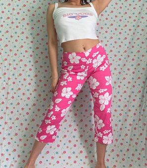 No Boundaries Pink Capri Pants for Women